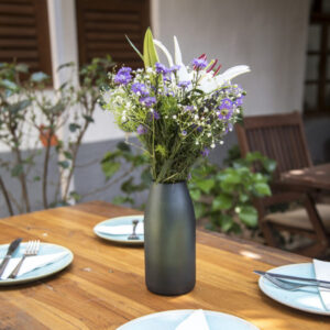 Βάζο από Σκούρο Πράσινο Ανακυκλωμένο Γυαλί | Pandia Shop