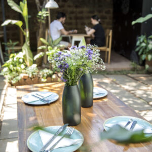 Βάζο από Σκούρο Πράσινο Ανακυκλωμένο Γυαλί | Pandia Shop