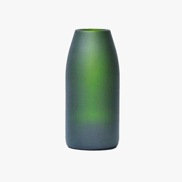Dark Green Vase Made of Upcycled Glass | Pandia Shop