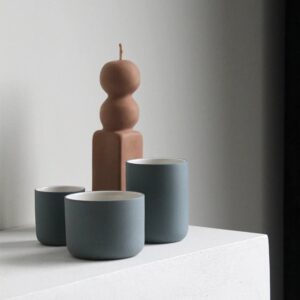 Κούπα Cappucinno Κεραμική Χειροποίητη Γαλαζοπράσινο - zero waste προϊόντα