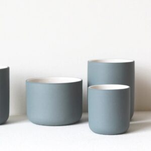 Κούπα Cappucinno Κεραμική Χειροποίητη Γαλαζοπράσινο - zero waste προϊόντα