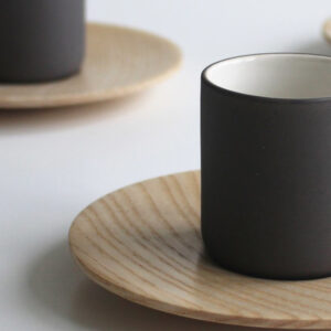 Κούπες Espresso Κεραμικές Χειροποίητες Σκούρο γκρί - 2τεμ