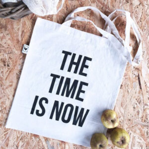 Canvas Shopping Bag The Time Is Now