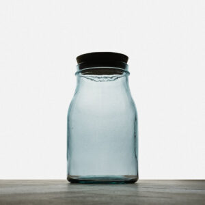 Recycled Glass Storage Jar with Cork Lid Raphael XL