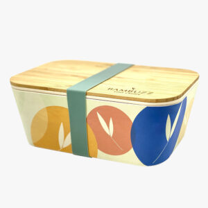 Bamboo Food Container With Cutlery Himalaya XL - Eco-friendly Plastic Free Biodegradable