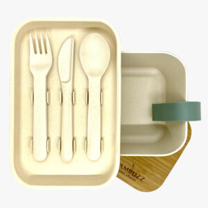 Δοχείο Φαγητού XL Από Μπαμπού Με Μαχαιροπίρουνα Himalaya Φιλικό προς το περιβάλλον Χωρίς πλαστικό Βιοδιασπώμενο Zero Waste