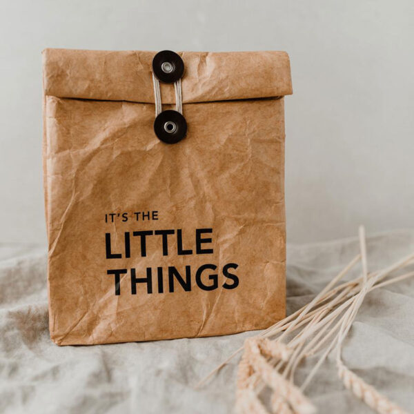 Isothermal Lunch Bag From Washable Paper 'Little Things' | Pandia Shop