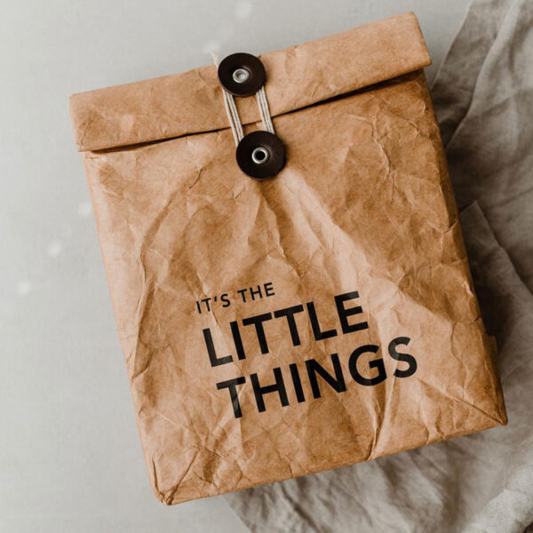 Ισοθερμική Τσάντα Φαγητού Από Πλενόμενο Χαρτί 'Little Things' | Pandia Shop