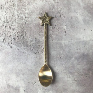 Vintage Brass Star Spoon