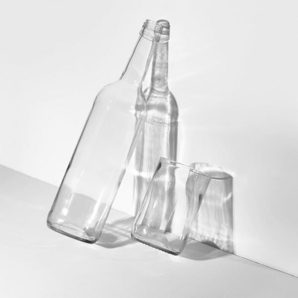 Ποτήρια Διάφανα Από Ανακυκλωμένα Μπουκάλια Κρασιού – 2τεμ - Zero Waste προϊόντα