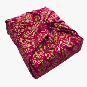 Furoshiki Gift Wrapping Fabric Gold Leaf Orchid Medium