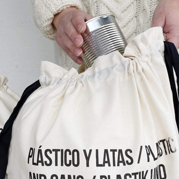 Υφασμάτινη Τσάντα Ανακύκλωσης Πλαστικού για τον διαχωρισμό απορριμμάτων