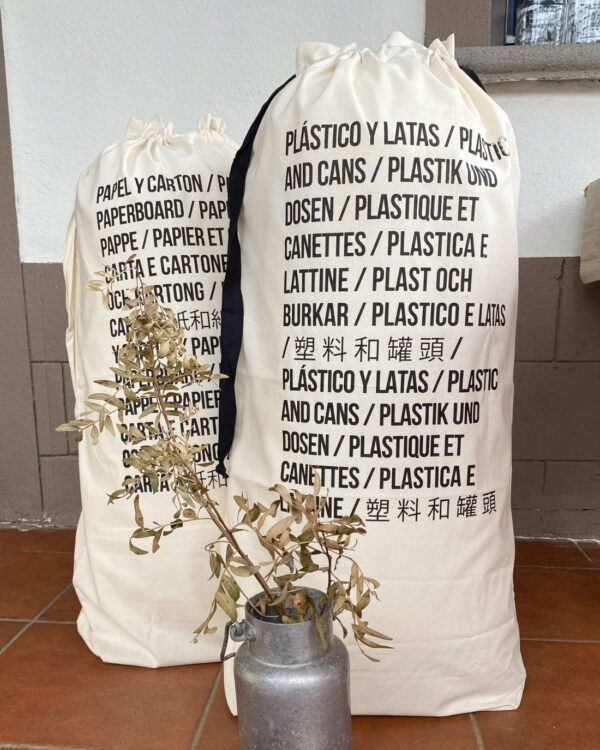 Υφασμάτινη Τσάντα Ανακύκλωσης Πλαστικού για τον διαχωρισμό απορριμμάτων