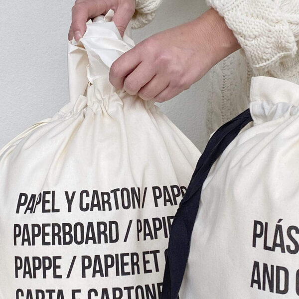 Paper Recycling Fabric Bag - Organic Cotton - Zero Waste