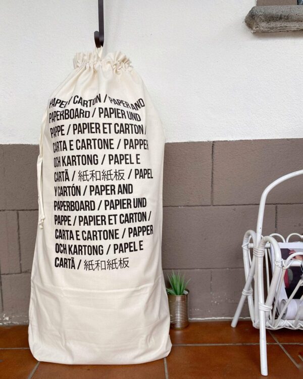 Paper Recycling Fabric Bag - Organic Cotton - Zero Waste