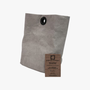 Πουγκί αναδιπλούμενου ποτηριού - Πτυσσόμενο ποτήρι - Γκρι χρώμα - Οικολογικό δέρμα - zero waste προϊόντα