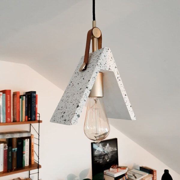Oppdal Concrete Terrazzo Pendant Ceiling Light for Living Room - Dining Room & Bedroom | Pandia Shop