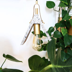 Φωτιστικό Οροφής Κρεμαστό Τσιμέντο Terrazzo Oppdal Σαλονιού - Τραπεζαρίας & Υπνοδωματίου - zero waste προϊόντα | Pandia Shop