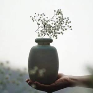 Decorative Recycled Glass Vase 'Elena' XS | Pandia Shop