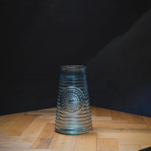 Διακοσμητικό Βάζο Δαπέδου από Ανακυκλωμένο Γυαλί Marta M Γαλάζιο Μπλε Διάφανο Χρώμα - zero waste προϊόντα | Pandia Shop