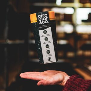 Ποτήρι Καφέ Από Ανακυκλωμένο Χαρτί Black & Electrical Mustard 355ml - zero waste προϊόντα