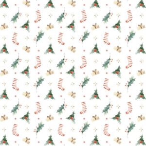 Χαρτί περιτυλίγματος δώρων με σχέδιο Χριστουγεννιάτικο γκι Βιοδιασπώμενο A3 - zero waste προϊόντα